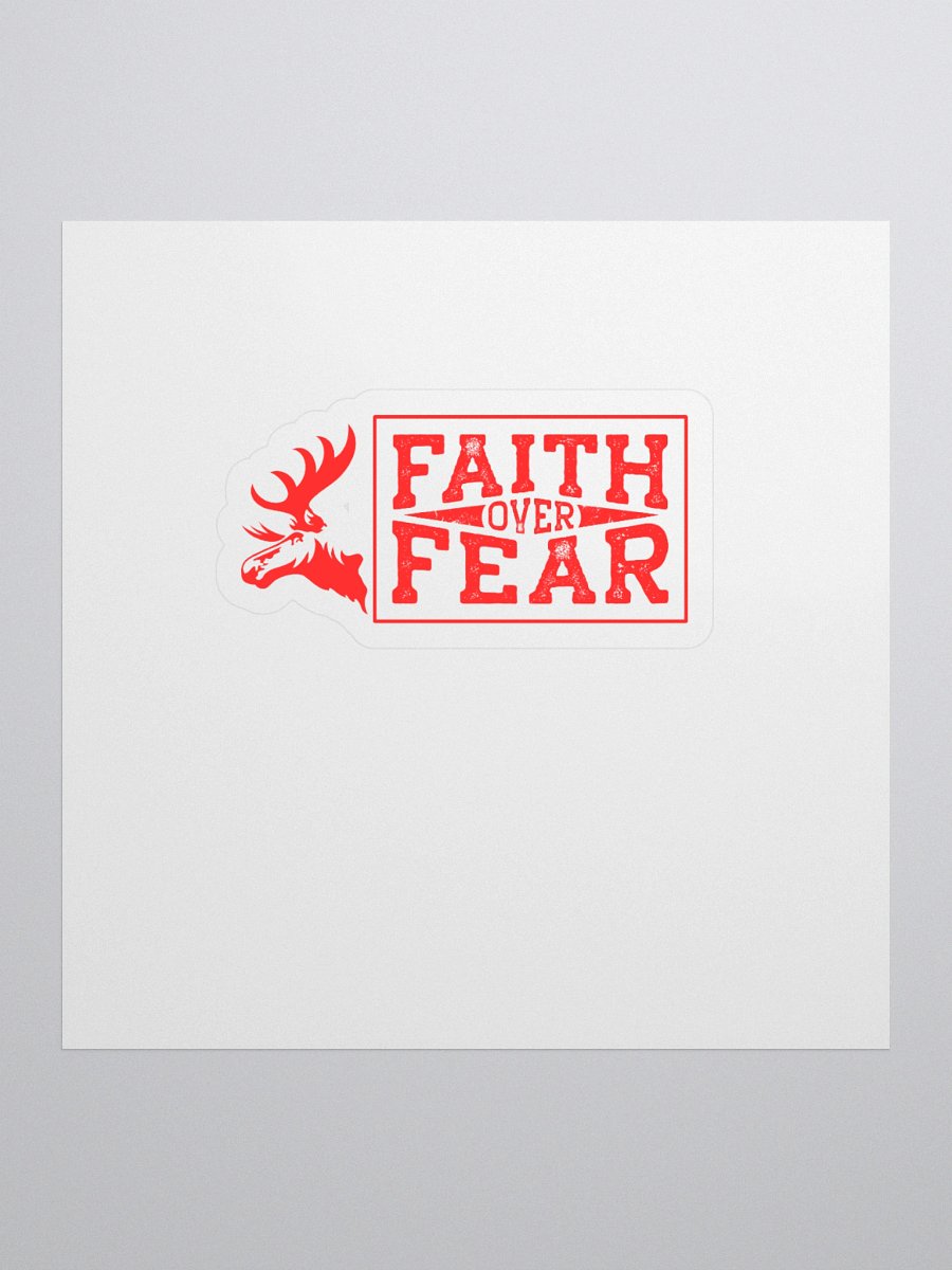 Fatih Over Fear - RED - Sticker product image (1)