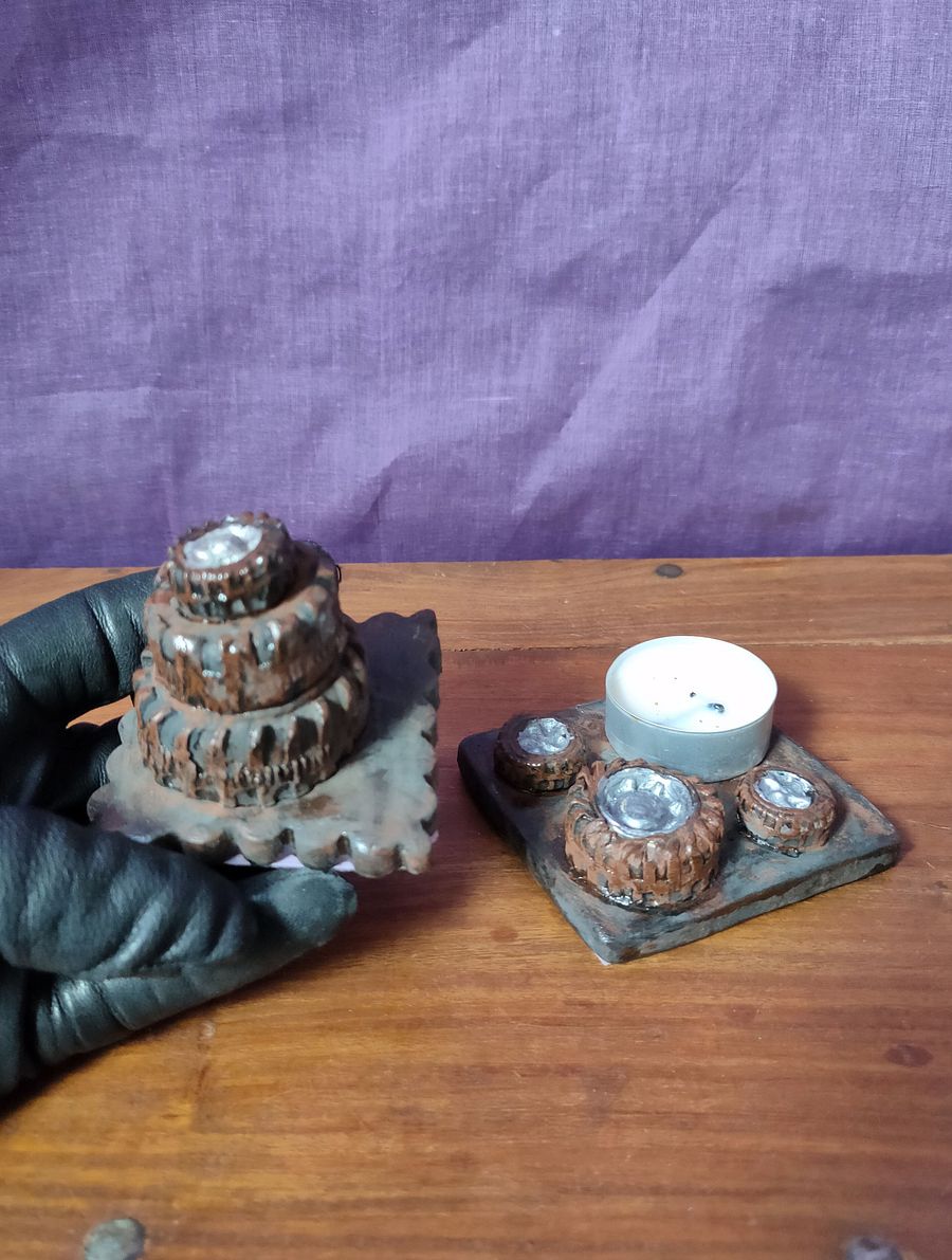 Suporte tealight e pisa-papeis Pneus, conjunto 2 peças product image (7)
