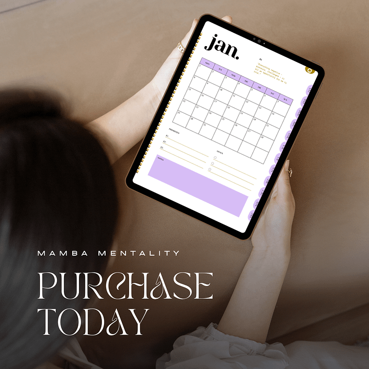 The Mamba Mentality Digital Planner product image (2)