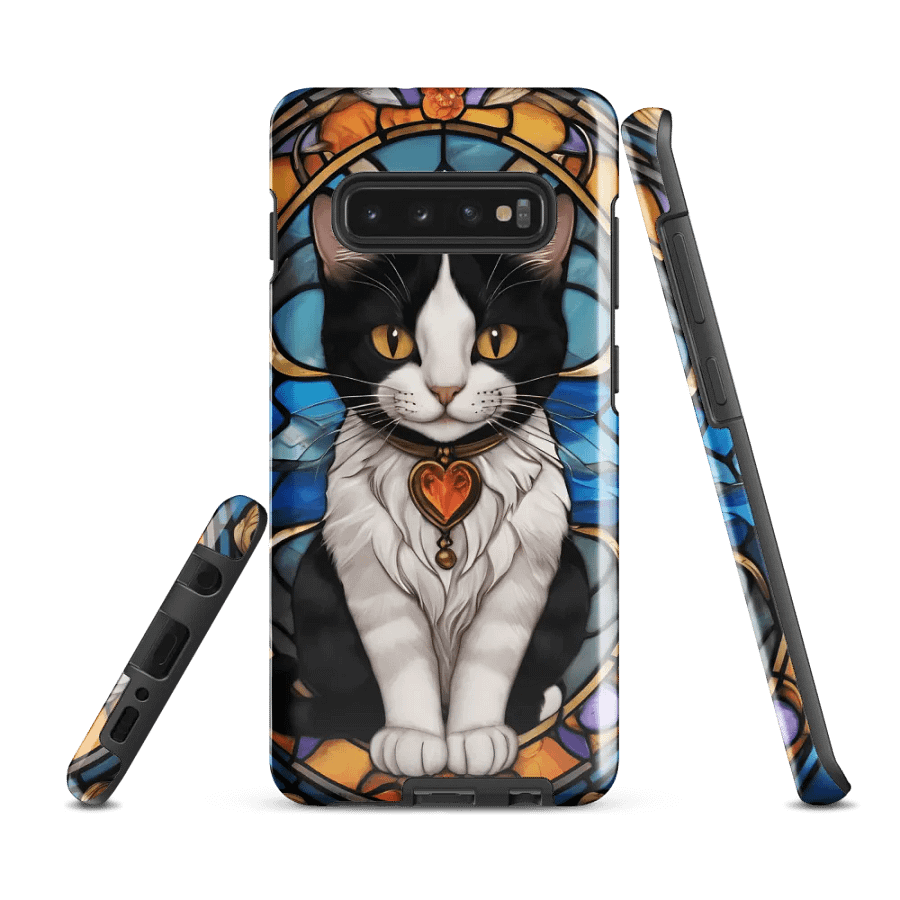 Stained Glass Cat Samsung Galaxy Case product image (3)