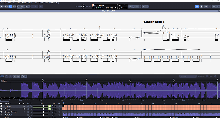 Flight of Icarus PDF TAB + Backing Track MP3 product image (3)