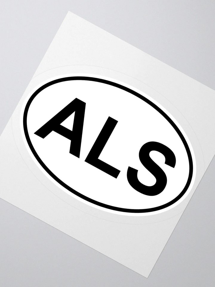 ALS Oval Sticker product image (2)