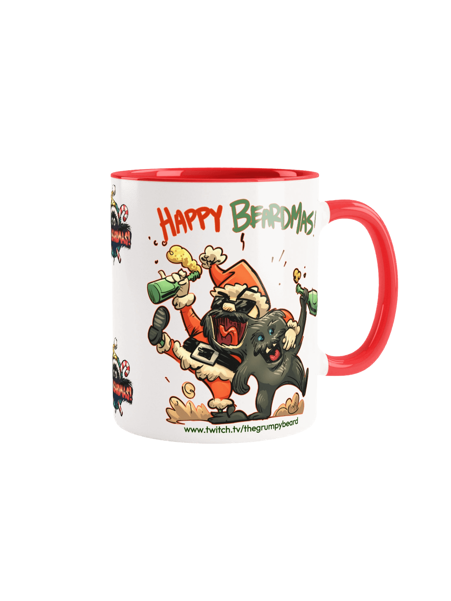 Happy Beardmas - Ceramic Mug with Color Inside product image (21)