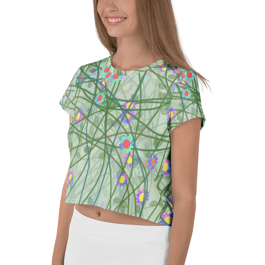 Chaos Blooms Crop Tee product image (3)