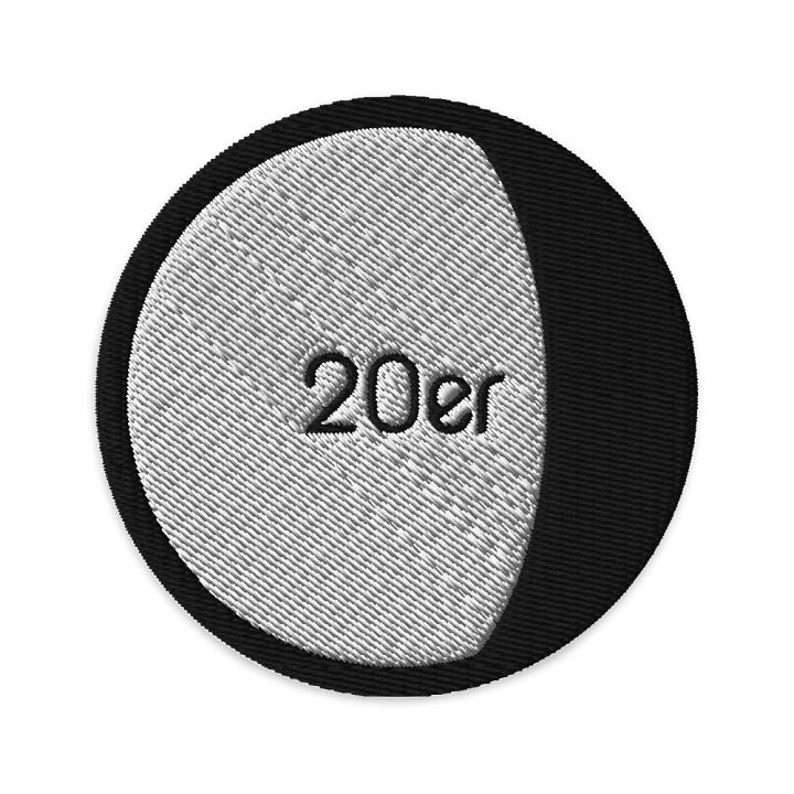 20er Waning Gibbous Logo (Embroidered Patch) product image (1)