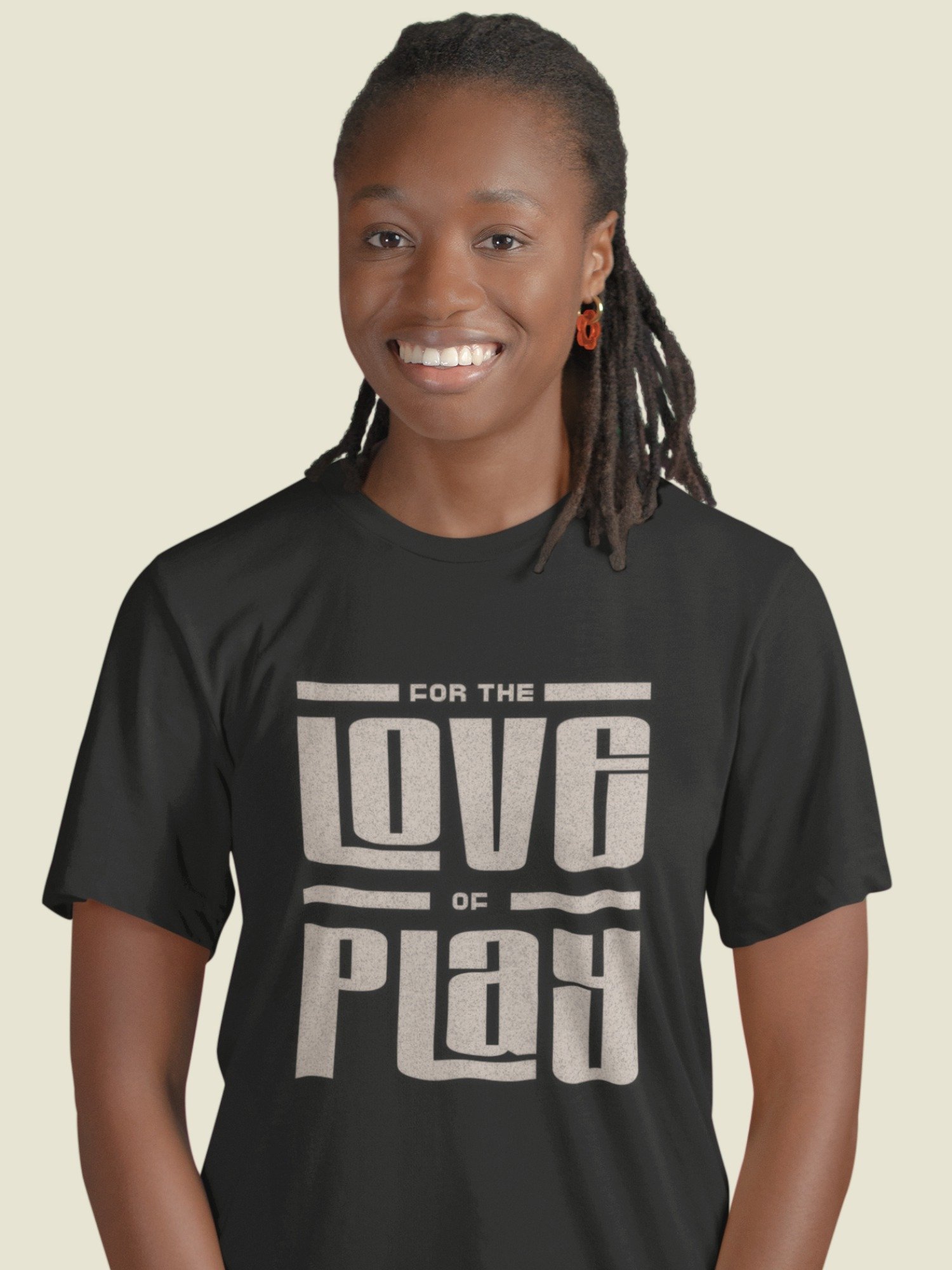For the Love of Play - Board Game T-shirt, black product image (1)