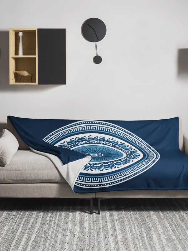 Hellenic Shield Mati: Throw Blanket product image (2)