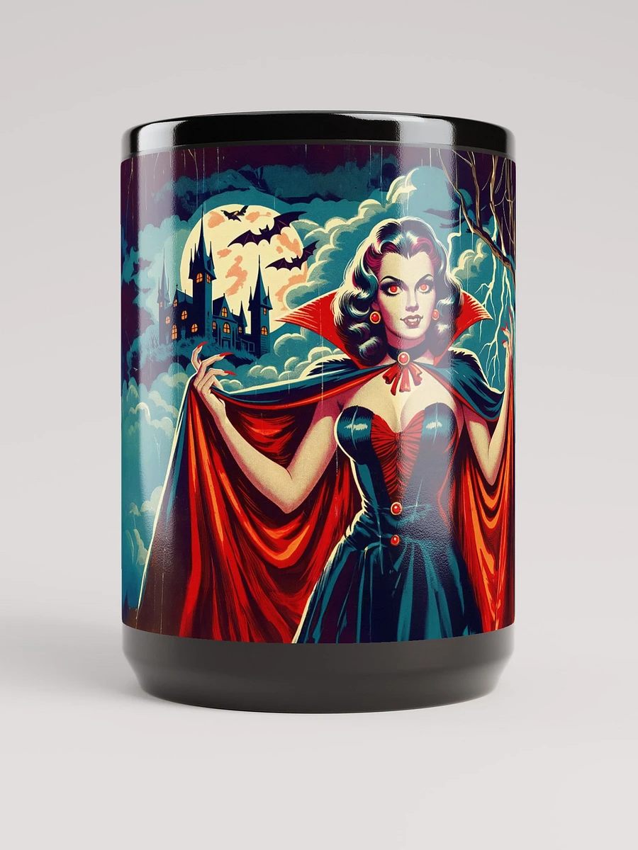 Vampire in the Night Black Glossy Mug product image (1)