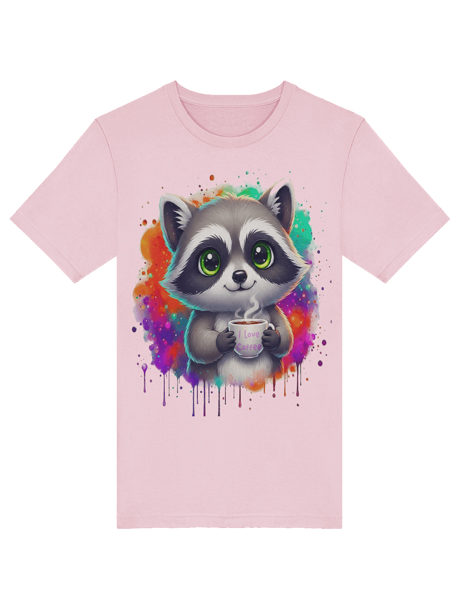 Coffee Lover Raccoon T-Shirt product image (4)