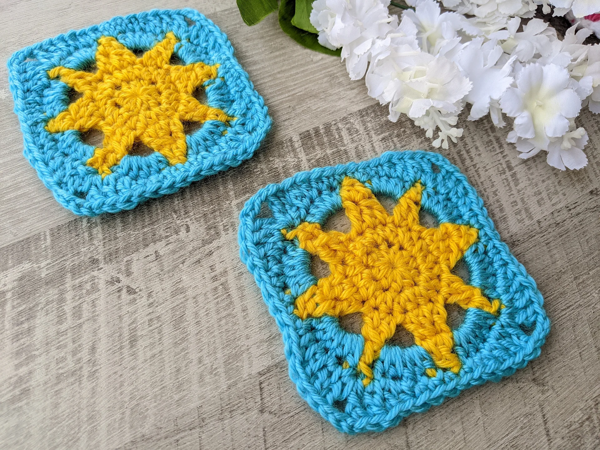 Crochet Sun Granny Square Pattern product image (4)