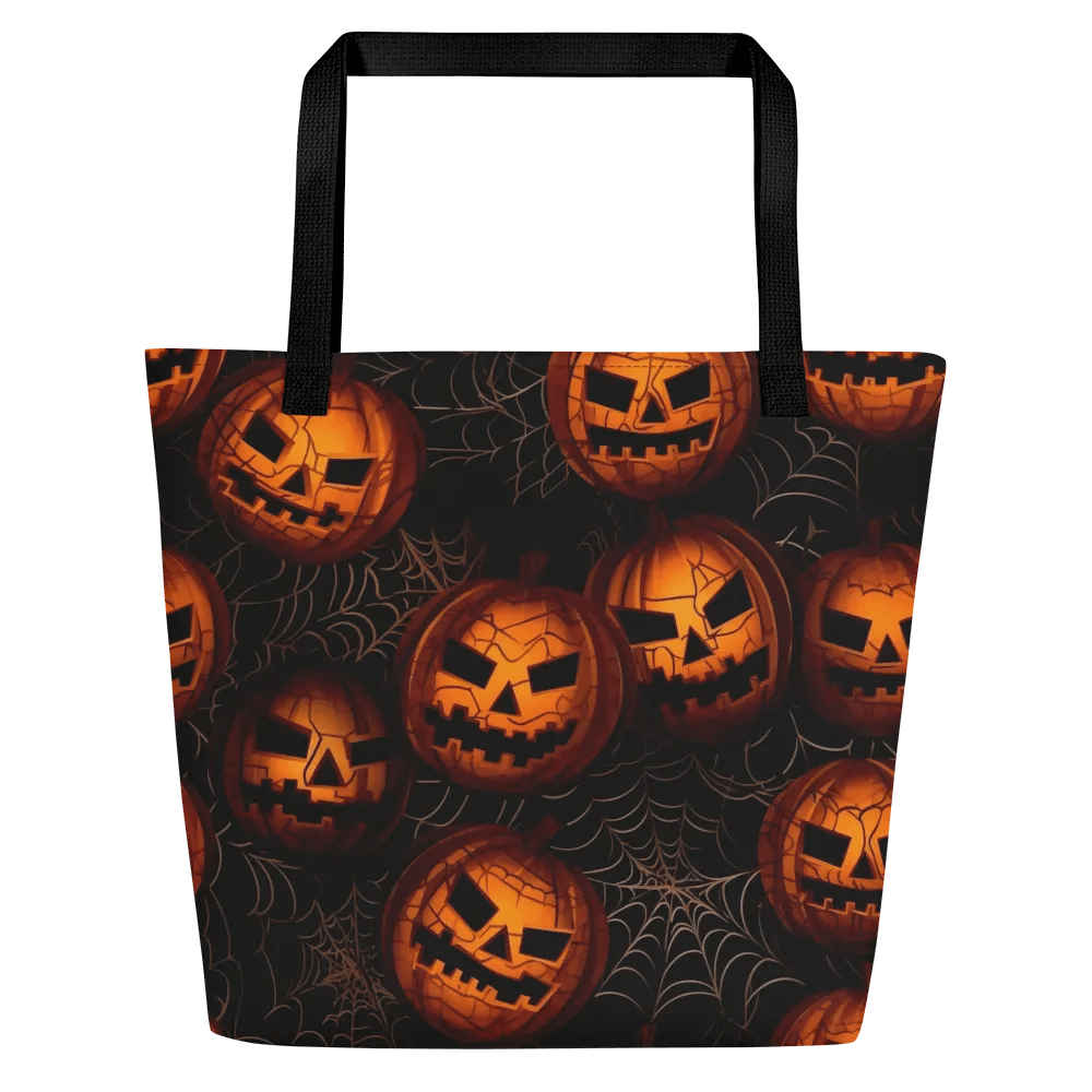 Pumpkin Web Black Tote Bag product image (1)