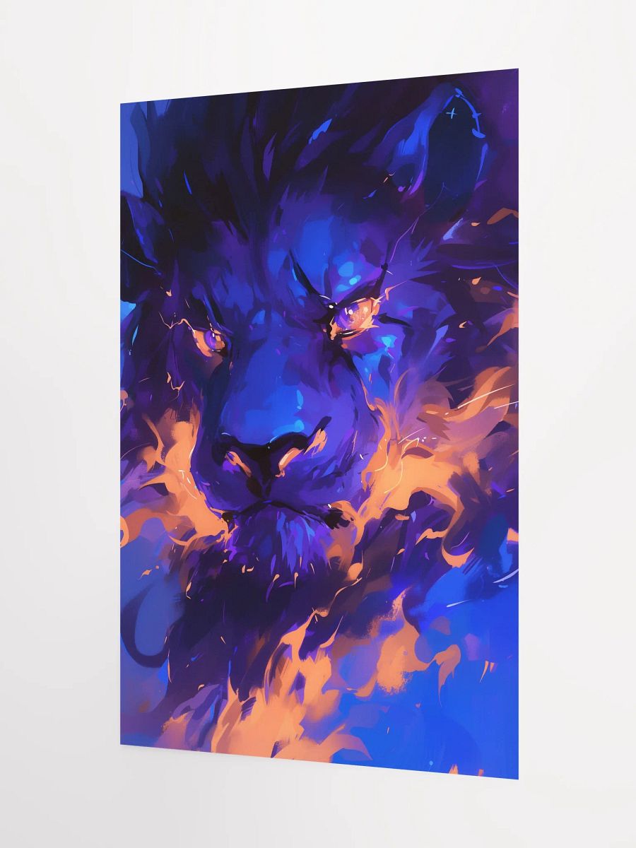 Fierce Flame Lion Poster product image (6)