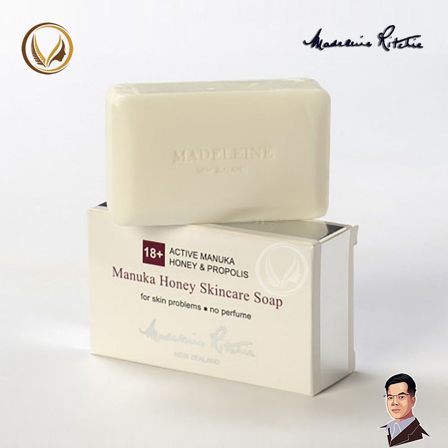 Xà phòng tắm kháng khuẩn mật ong Manuka 18+ Madeleine Ritchie Skin Health 125g product image (3)