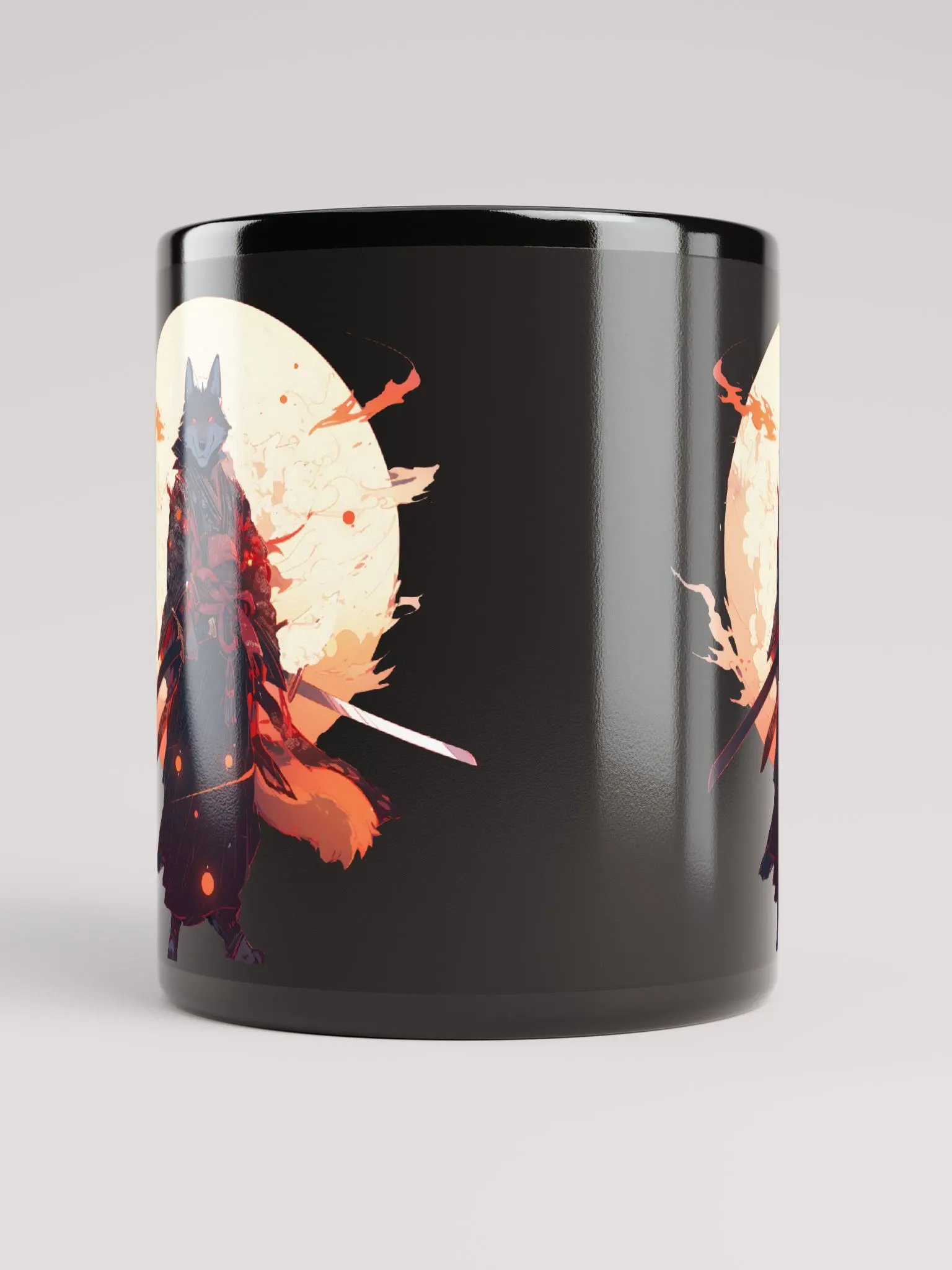 Anime Japanese Samurai Wolf product image (5)
