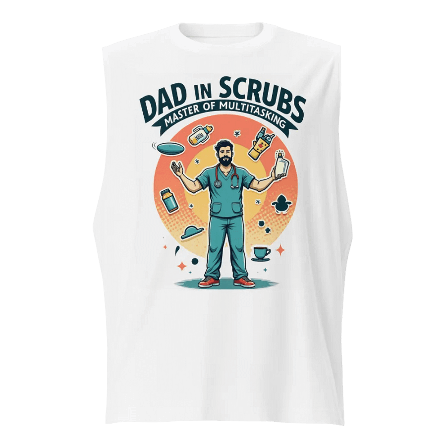 Dad in Scrubs Multitasking Muscle Tank product image (1)