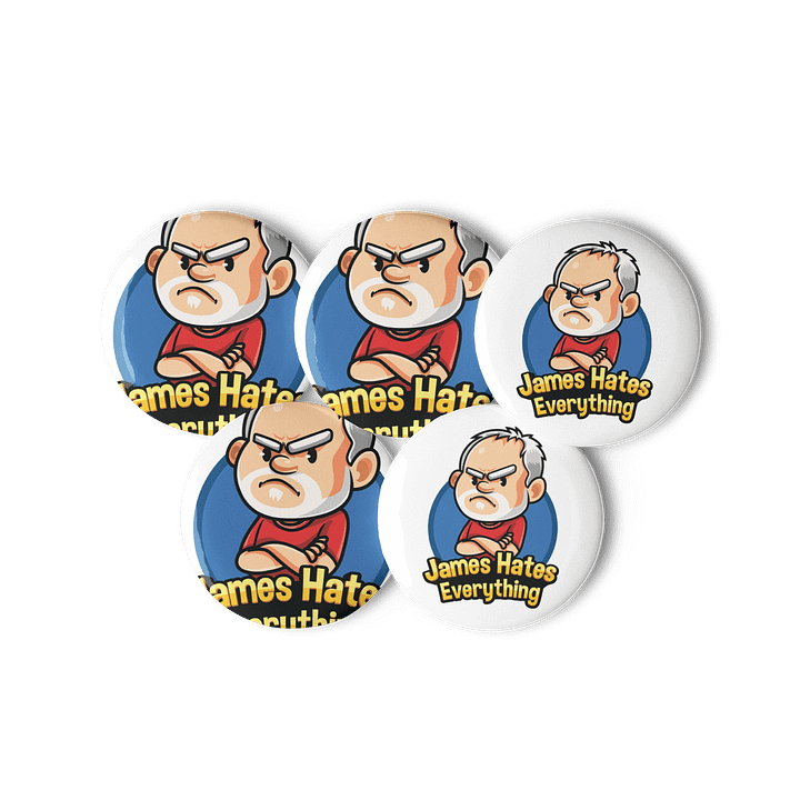 James Hates Everything Pin Set product image (3)