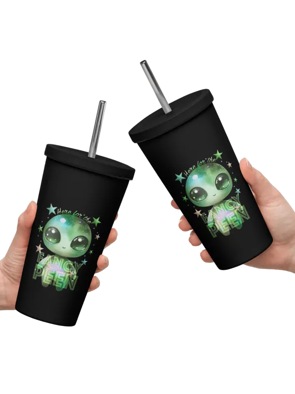 Fancy Alien Insulated Tumbler (Green Dude) product image (2)