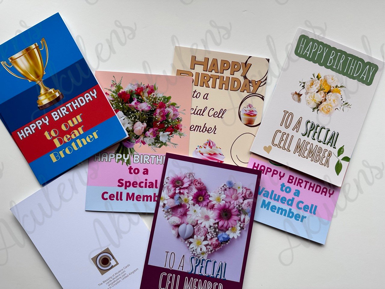 Self-Collect Pack of Ten Classic Birthday Cards for Cell Members product image (1)