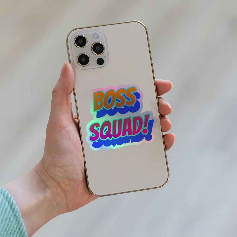 Boss Squad Holographic Sticker product image (8)
