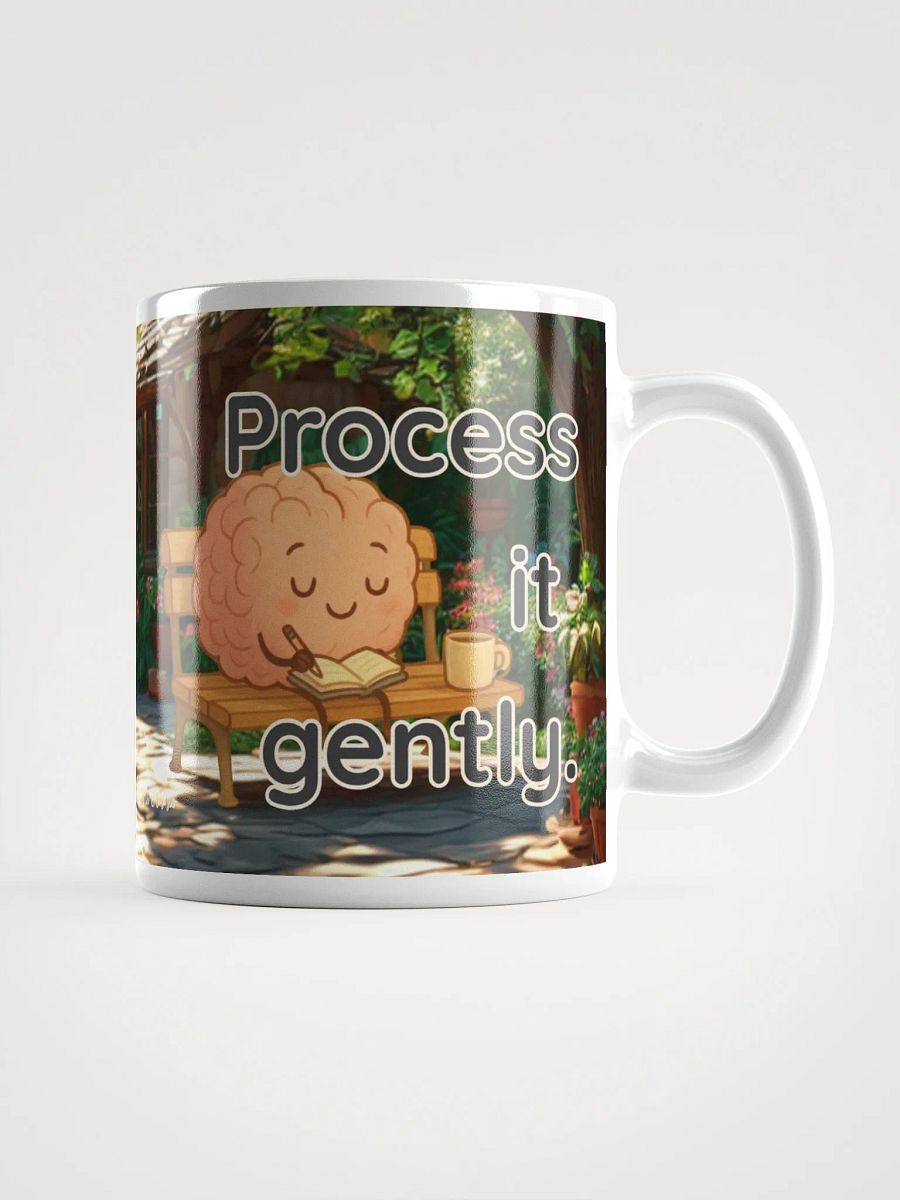 Feel It Fully Process It Gently - Kawaii Mindfulness Mug product image (1)
