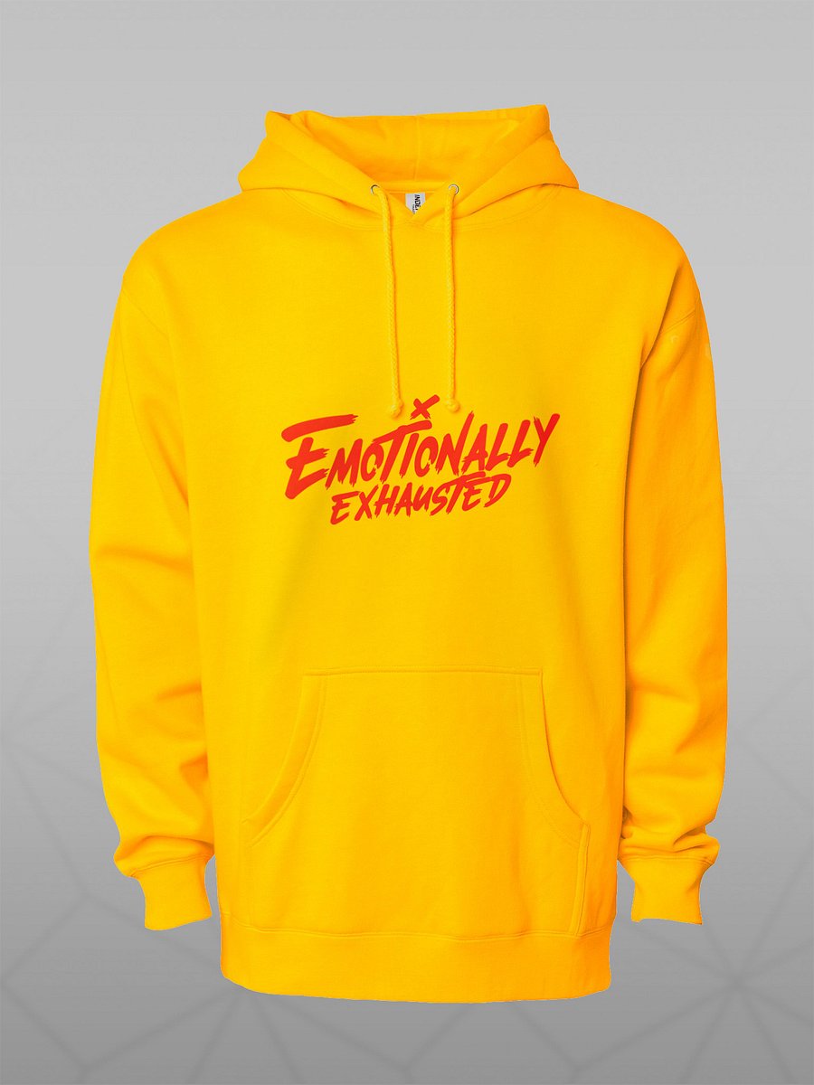 EMOTIONALLY EXHAUSTED HOODIE GOLD