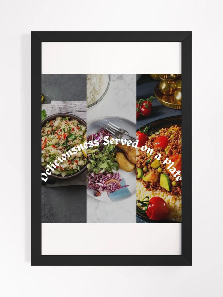 Wall Art Meal Collage Framed High-Quality Matte Poster (in product image (5)