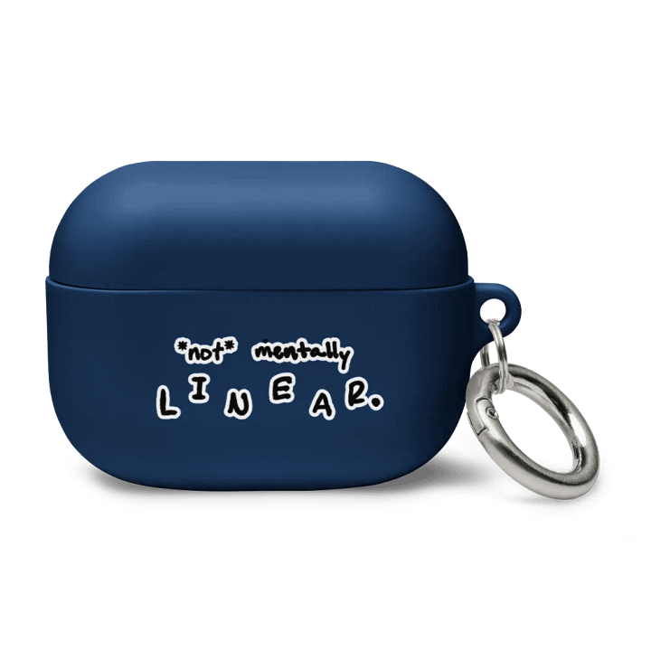 *not* mentally linear (bubble design) airpods case product image (9)
