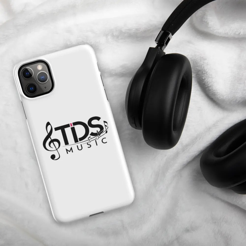 TDS Music Matte White iPhone Snap Case with Music Notes Design product image (6)