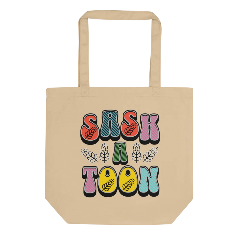 Saskatoon Block Letter Organic Tote Bag product image (1)