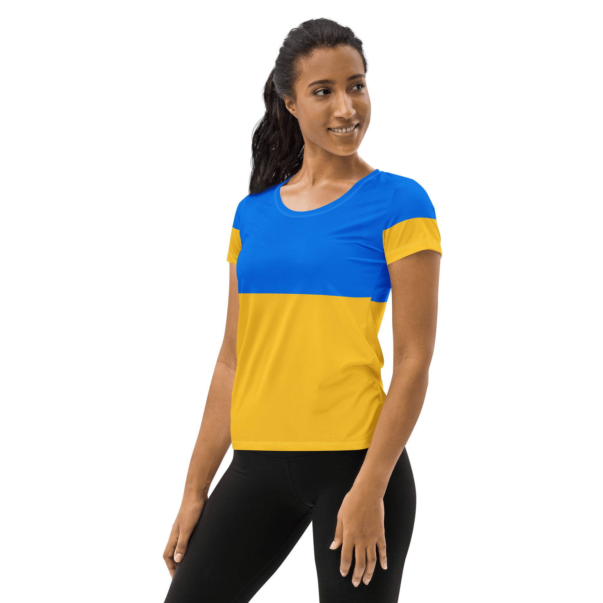 Sunshine Yellow Customizable Women's Athletic Tee product image (3)