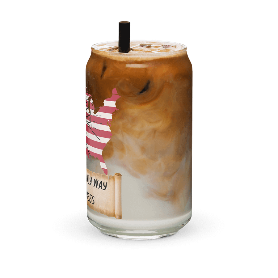 Come Together USA Can Shaped Drinking Glass w/Lid & Straw product image (42)