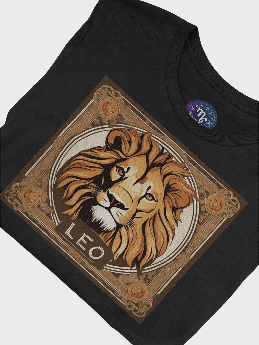 Unisex Leo Zodiac T-Shirt - Regal Lion Portrait, Astrology Gift product image (7)
