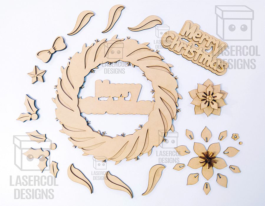 Christmas Wreath - Laser Cut Files product image (6)