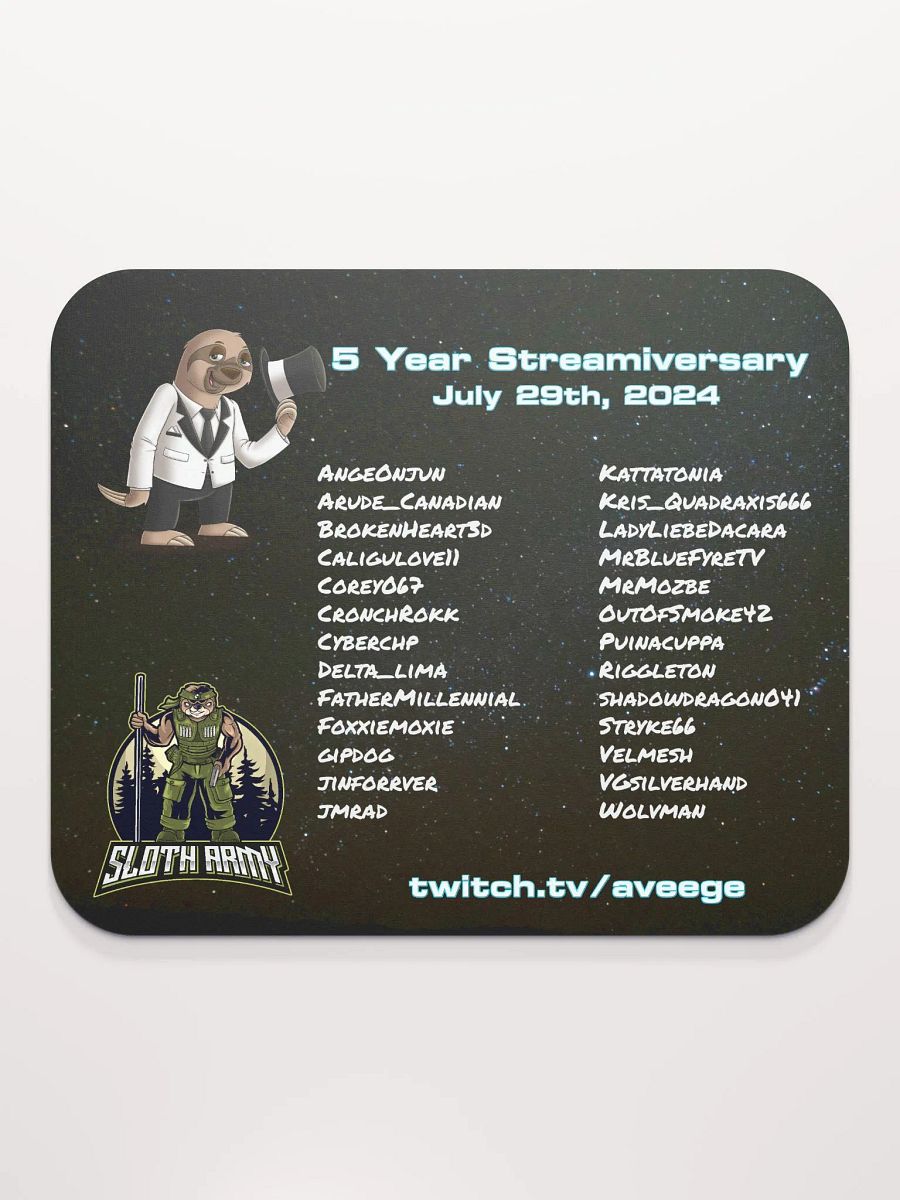 5yr Streamiversary Mousepad product image (2)