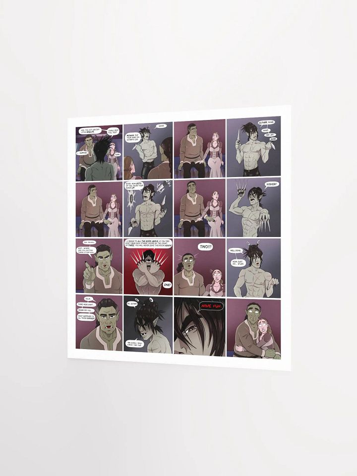 The Widow and the Orcs Comic Art Print, by Mr. Fenn product image (6)