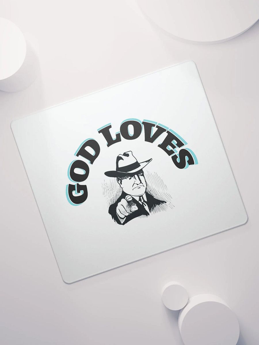 GOD LOVES YOU. Sleek Gamer's Haven Mouse Pad product image (11)