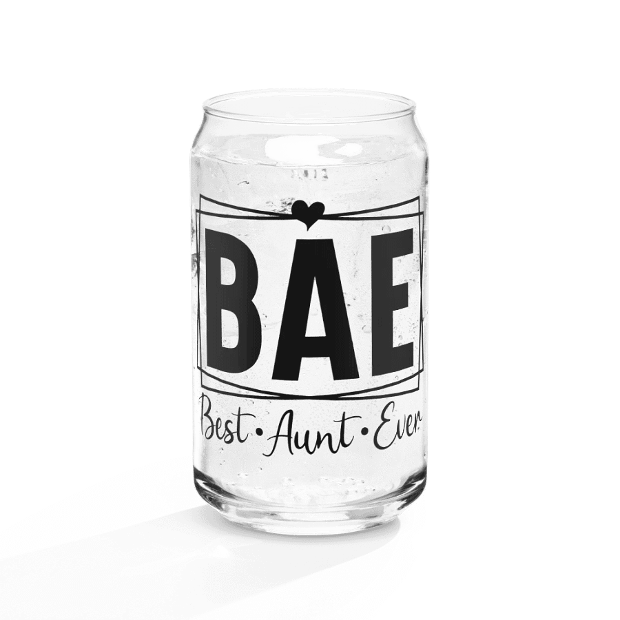 'BAE: Best-Aunt-Ever' Glass product image (10)