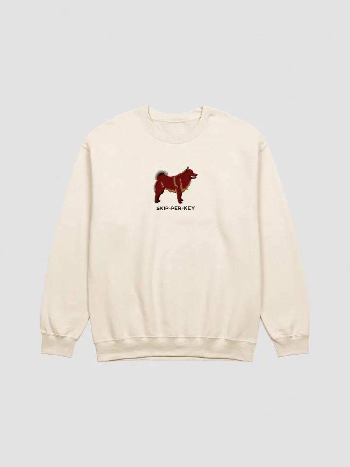 Skip-Per-Key Sweatshirt (Embroidered) of a Schipperke(Brown) product image (13)