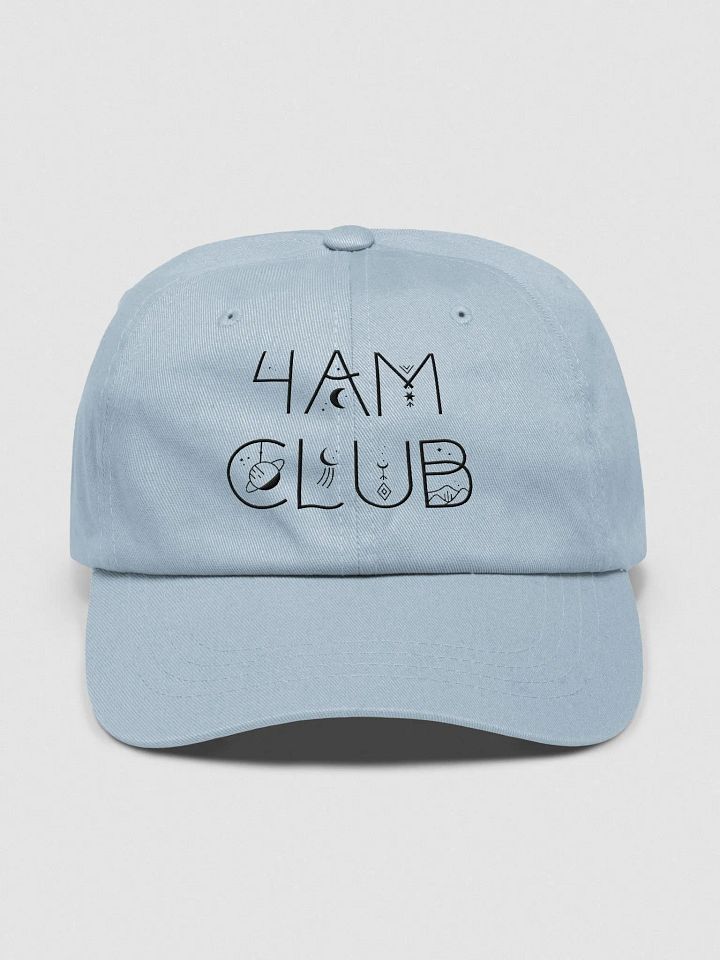 4AM Club Vintage Cotton Twill Cap, Embroidered Celestial Dad Hat product image (1)