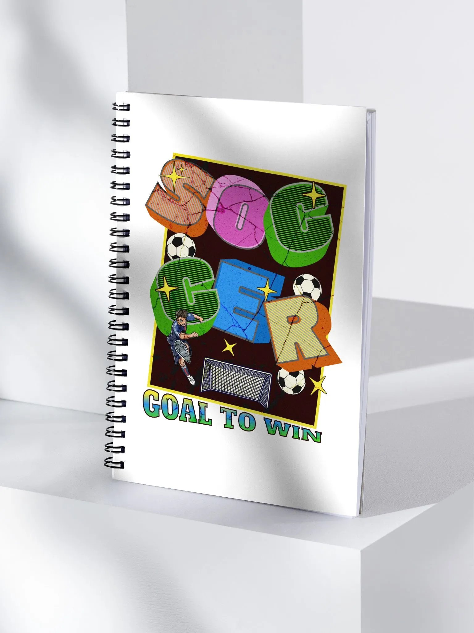 Goal To Win Soccer Spiral Notebook product image (3)
