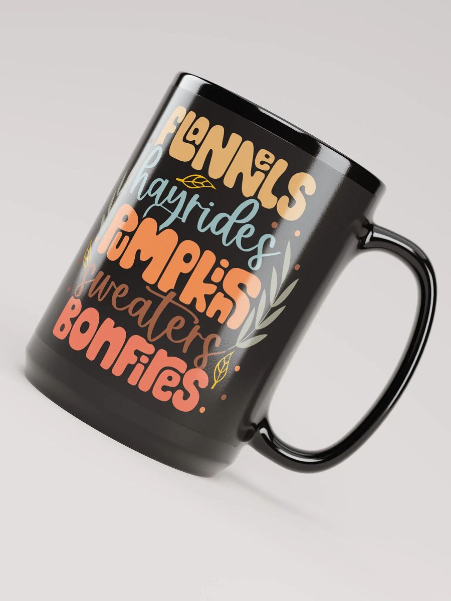 Flannels * Hayrides * Pumpkins * Sweaters * Bonfires-Mug product image (4)
