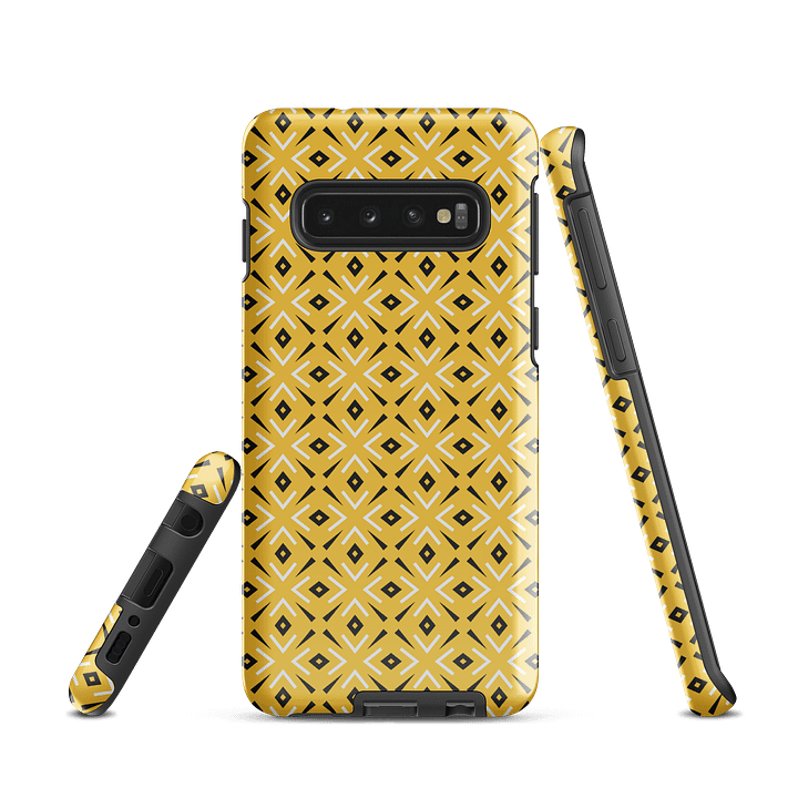 Lemon Lattice Geometric Samsung Galaxy Tough Case product image (2)