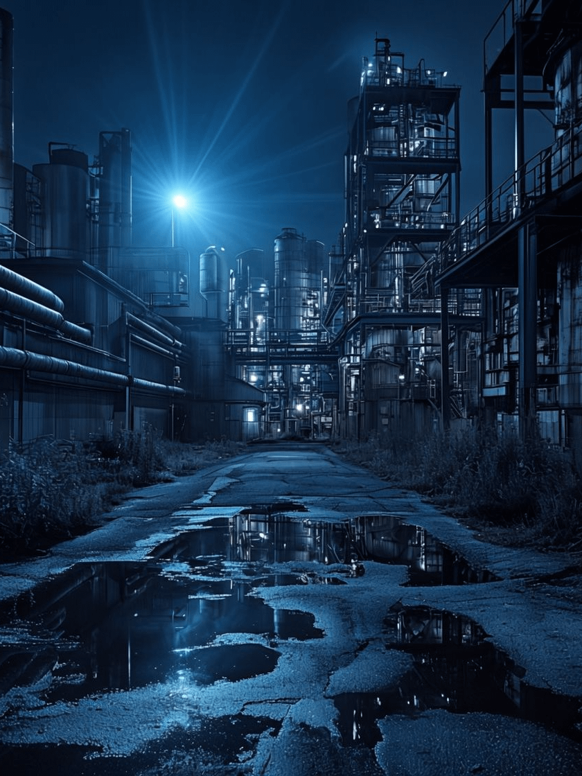 Industrial Nightfall Framed Poster product image (1)