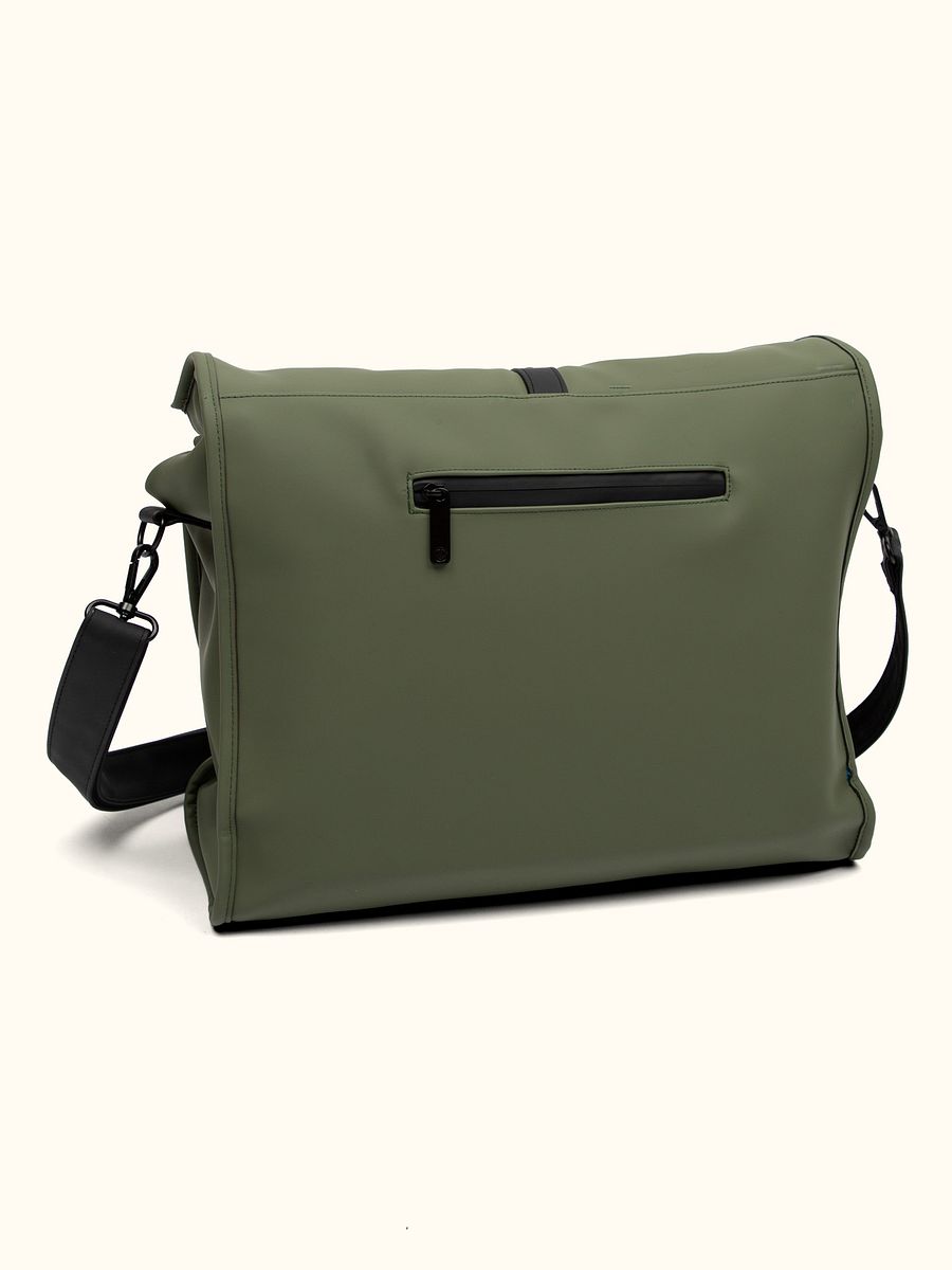 Vegan Matte Leather Messenger Bag product image (6)