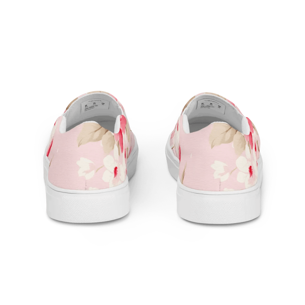 Pink Rose Garden Women's Canvas Shoes product image (10)
