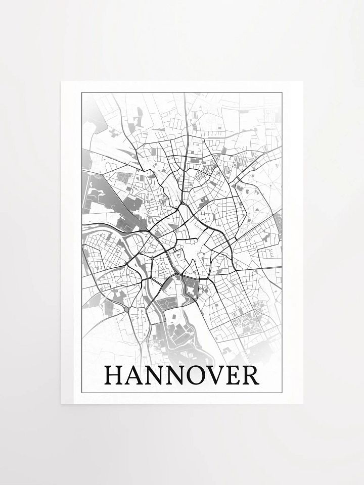 Hannover, Germany, city map print product image (5)