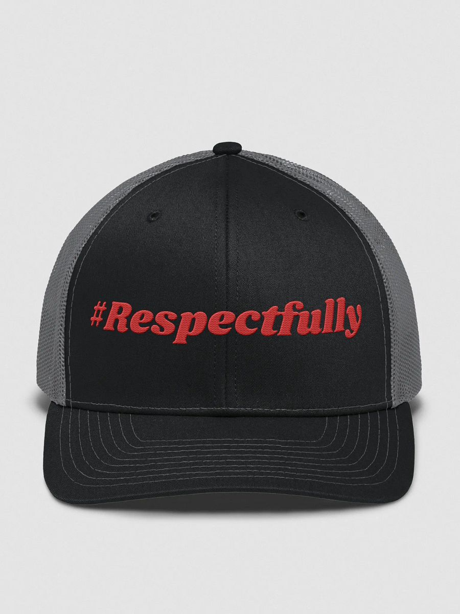 #Respectfully Trucker Hat (Red) product image (4)