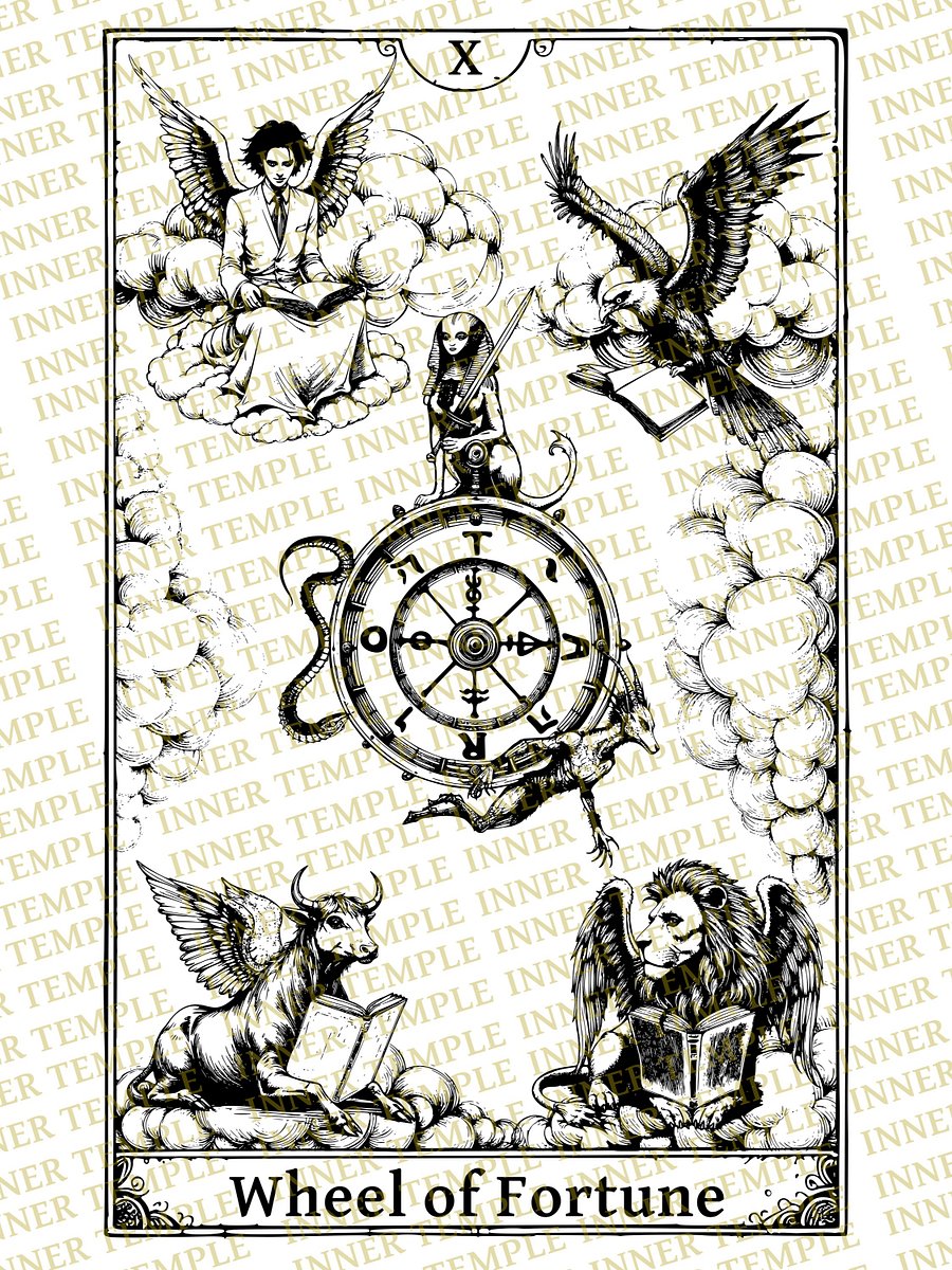 Tarot Inner Temple, Wheel of Fortune (Major Arcana X) product image (55)