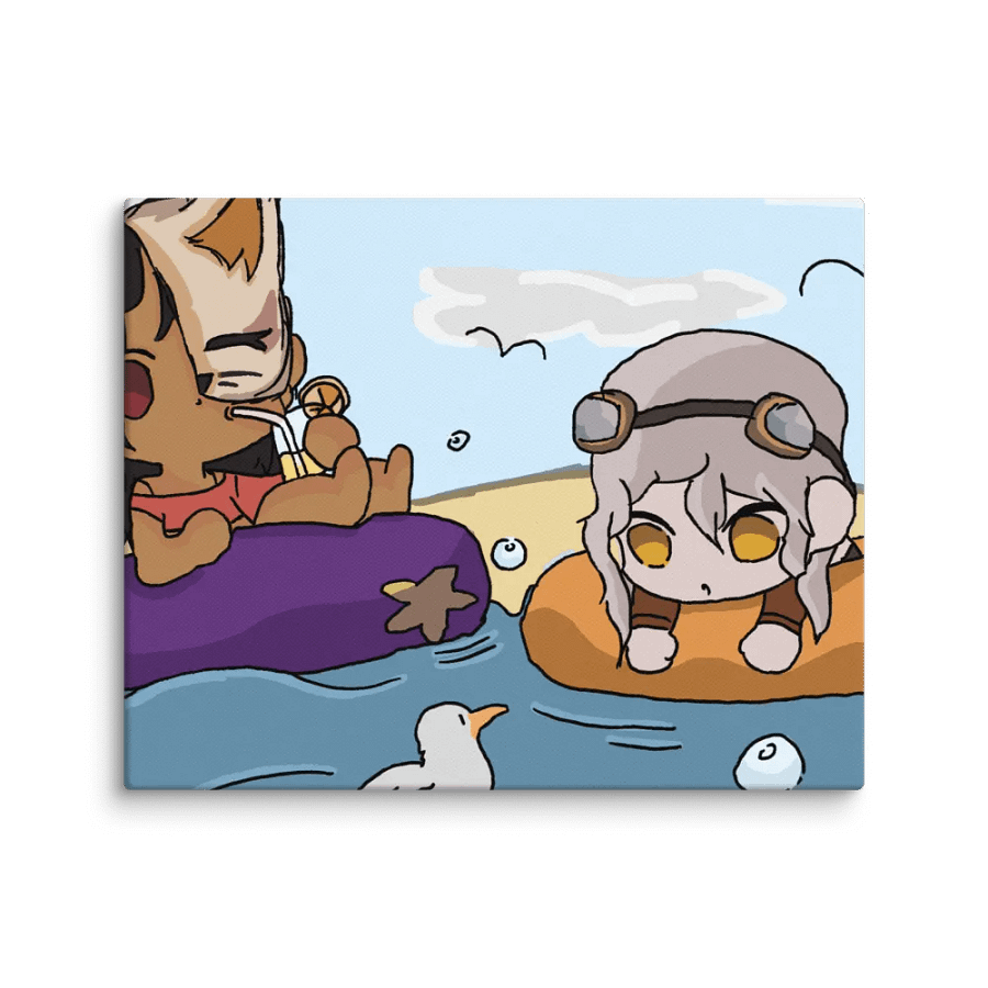 Jess and Sam Beach Day Canvas product image (2)