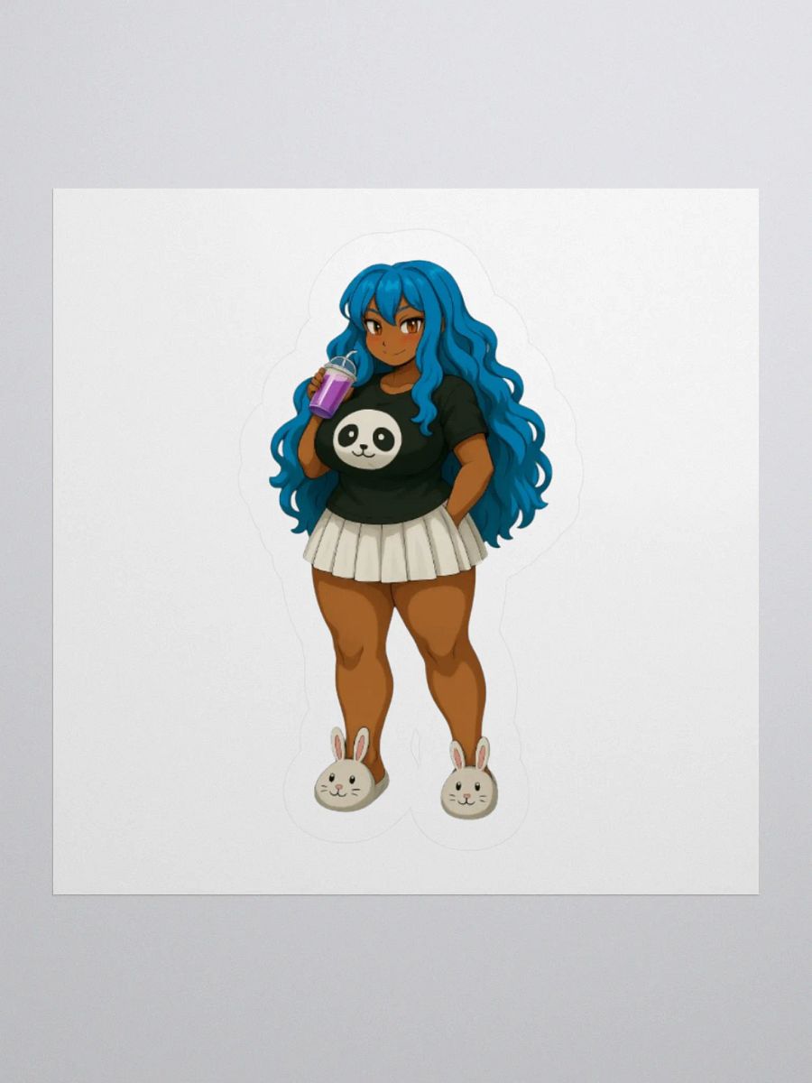 Blue-Haired Panda Delight Sticker product image (1)